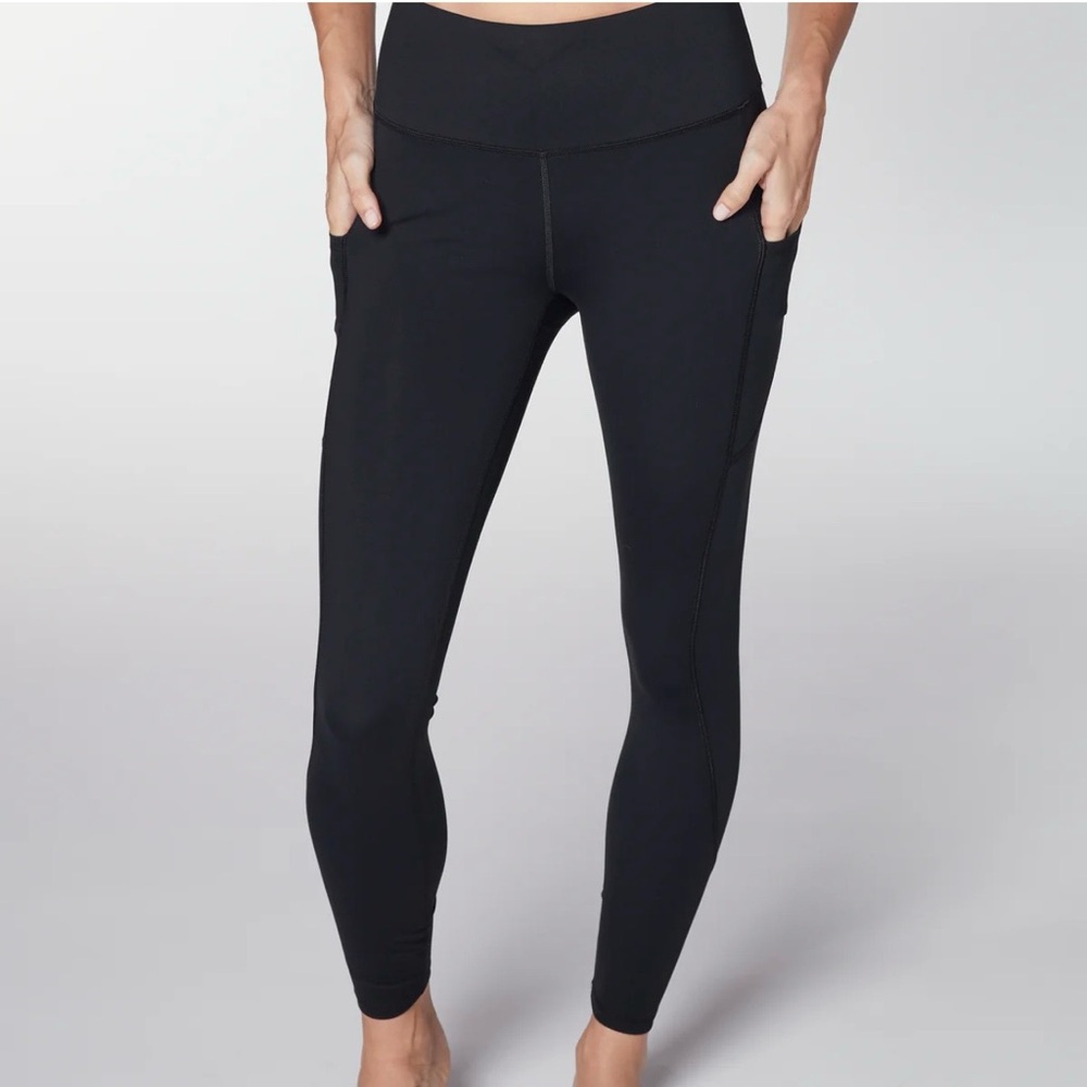 lululemon Women’s athletica Black High-Rise Leggings with Side Pockets Size 6